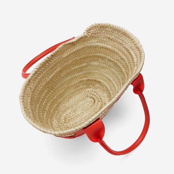 Demellier. REDUCED.Santorini Handbag.Straw and Leather.Shoulder Satchel TAGS - Picture 3 of 8